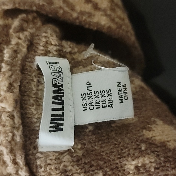 WILLAIM RAST Brown Aztec sweater Small size NWT - Picture 6 of 7